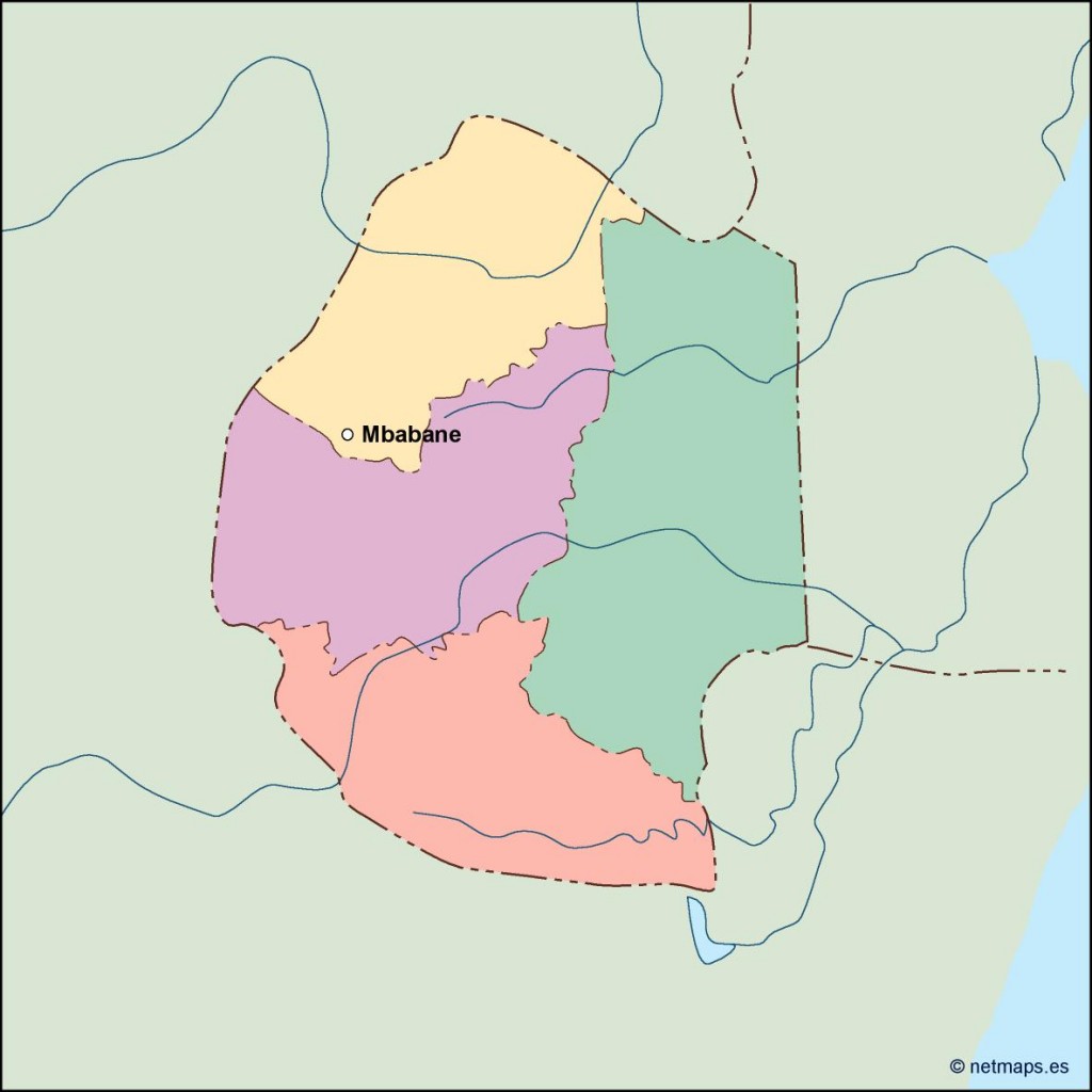 swaziland vector mapa | Order and download swaziland vector mapa