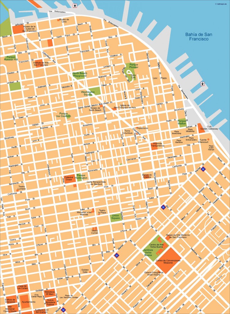 San Francisco Illustrator Map | Order and download San Francisco ...